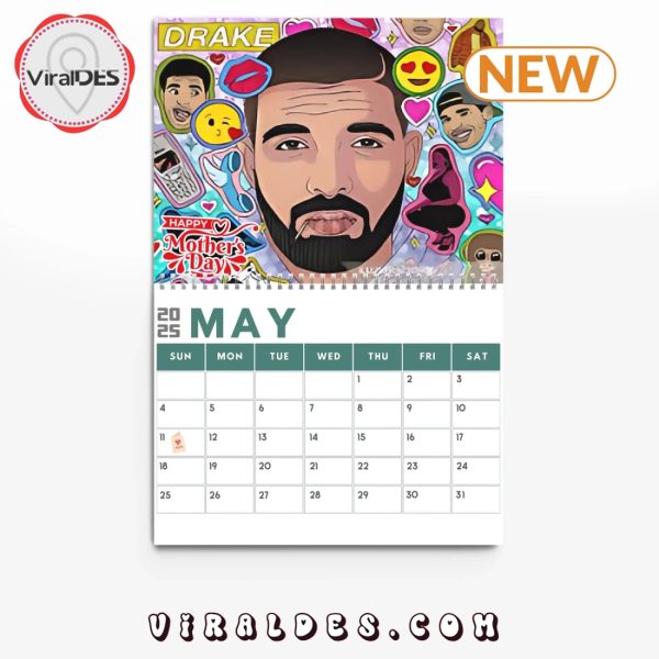 Drake Rapper 2025 New Year Calendar