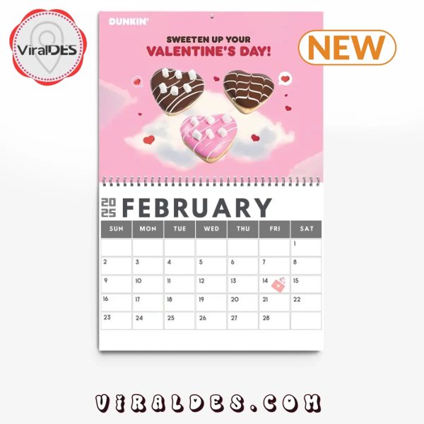 Dunkin’ Donuts In Love With Donuts 2025 New Year Calendar