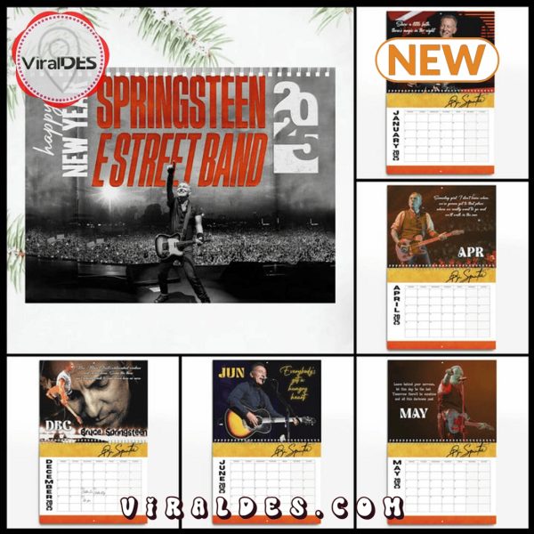 E Street Band Happy New Year 2025 Calendar