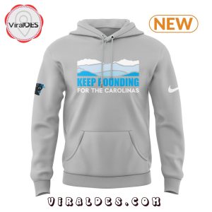 Carolina Panthers Keep Pounding Grey Hoodie, Jogger, Cap