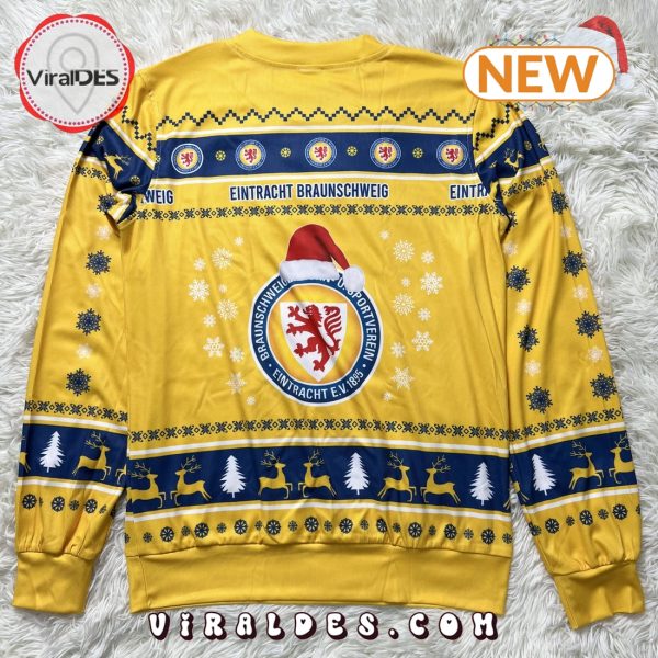 Eintracht Braunschweig Blue Mix Gold Christmas Sweater