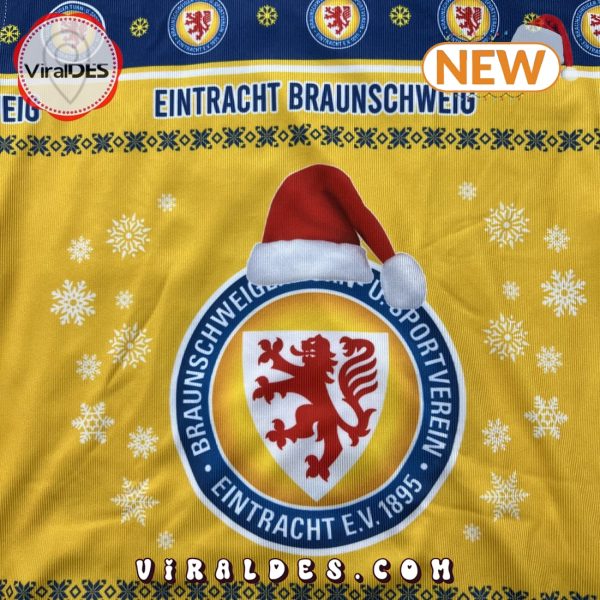 Eintracht Braunschweig Blue Mix Gold Christmas Sweater