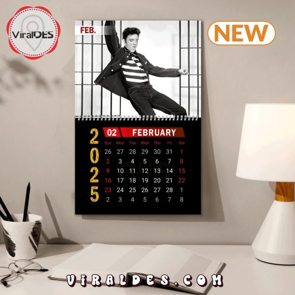 Elvis Presley On Stage 2025 New Year Calendar