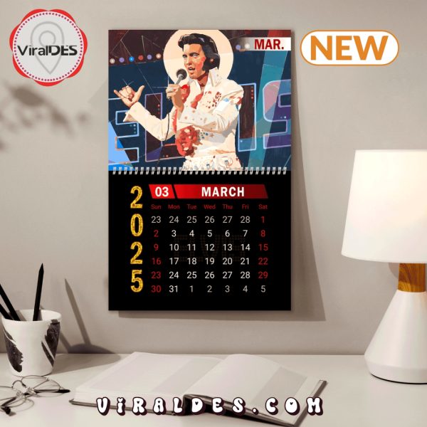 Elvis Presley On Stage 2025 New Year Calendar