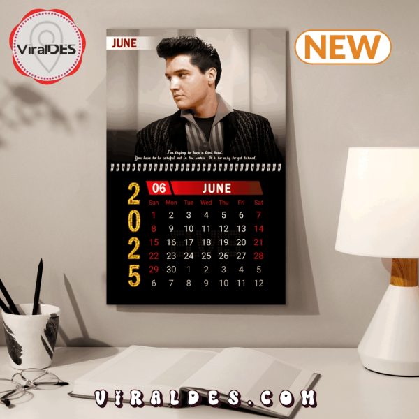 Elvis Presley On Stage 2025 New Year Calendar