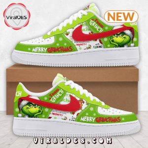 Team Grinch – Merry Grinchmas Air Force 1 Shoes