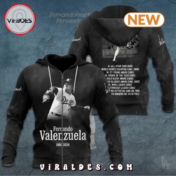 Fernando Valenzuela In My Memory Black Hoodie