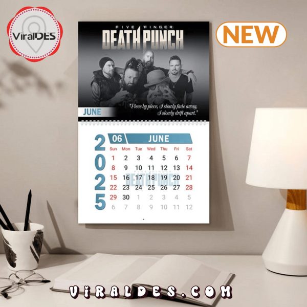 Five Finger Death Punch Band 2025 New Year Calendar