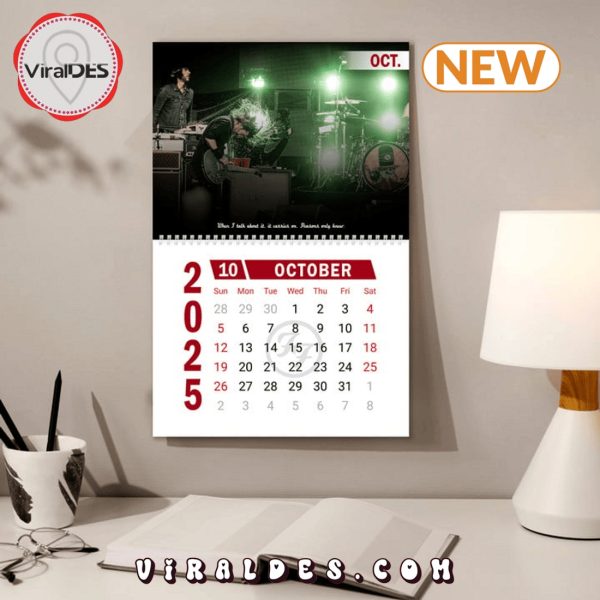 Foo Fighters Rock Band 2025 New Year Calendar