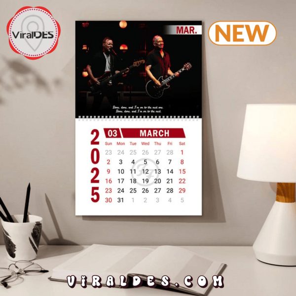 Foo Fighters Rock Band 2025 New Year Calendar