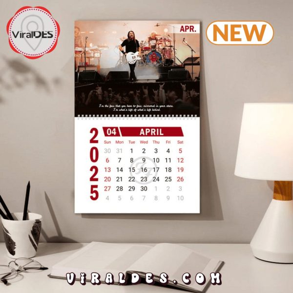 Foo Fighters Rock Band 2025 New Year Calendar