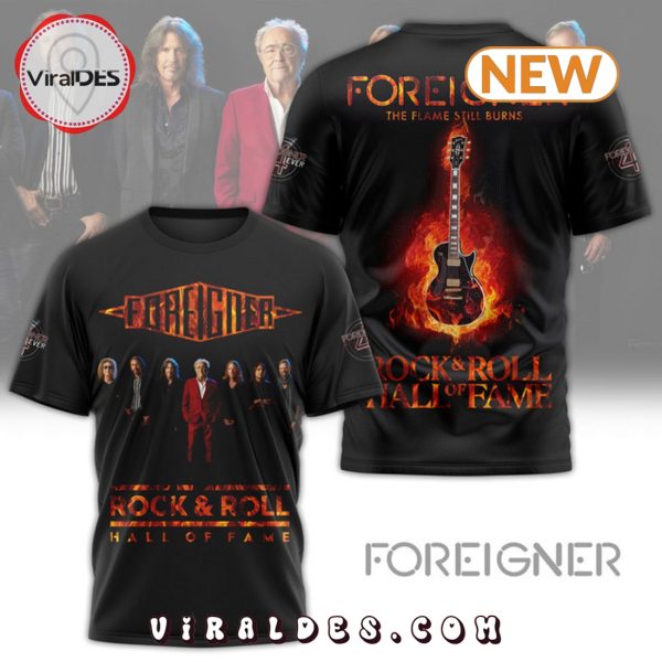 Foreigner Rock & Roll Hall of Fame Black Shirt