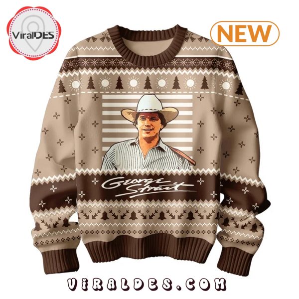 George Strait Christmas Ugly Sweater