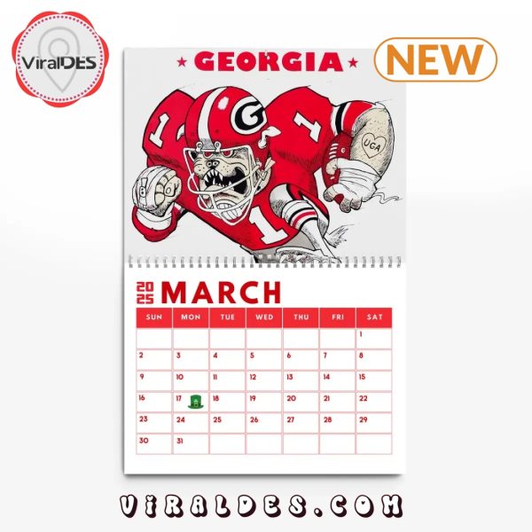 Georgia Bulldogs 2025 New Year Calendar