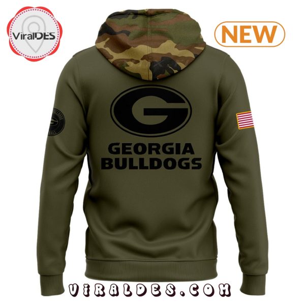 Georgia Bulldogs Camo 2024 Salute to Service Hoodie