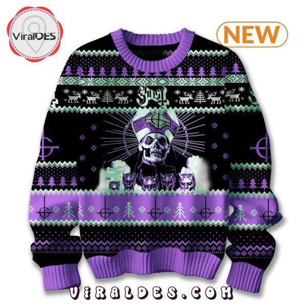 Ghost Swedish Band Christmas Ugly Sweater