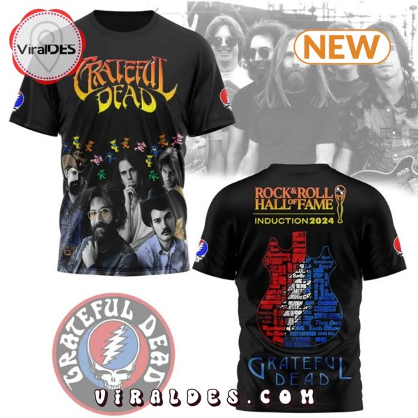 Grateful Dead – Rock & Roll Hall of Fame Black Shirt