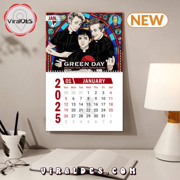 Green Day Rock Band 2025 New Year Calendar