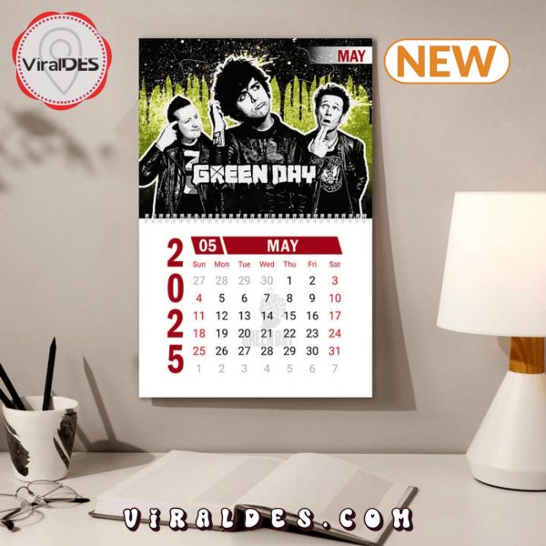 Green Day Rock Band 2025 New Year Calendar