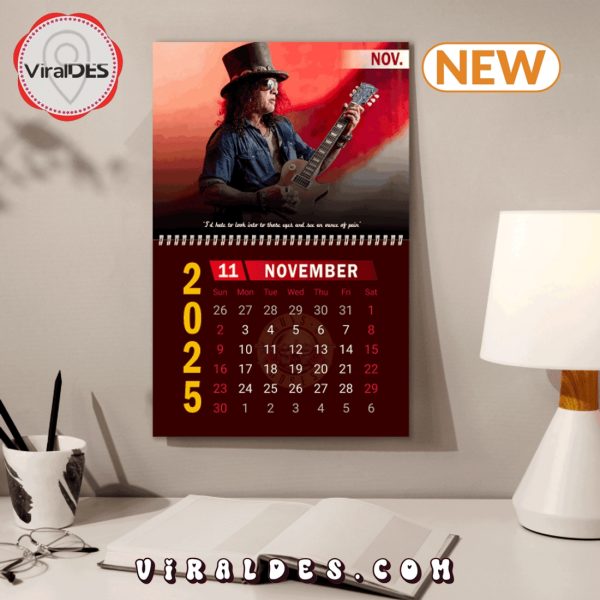 Guns N’ Roses Rock Band 2025 New Year Calendar