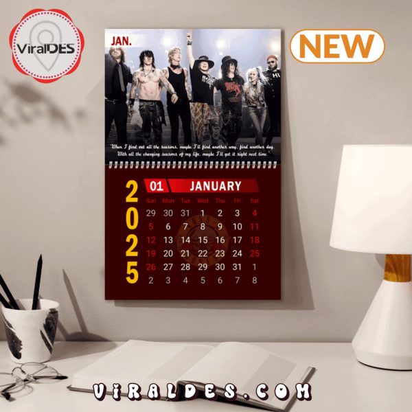 Guns N’ Roses Rock Band 2025 New Year Calendar