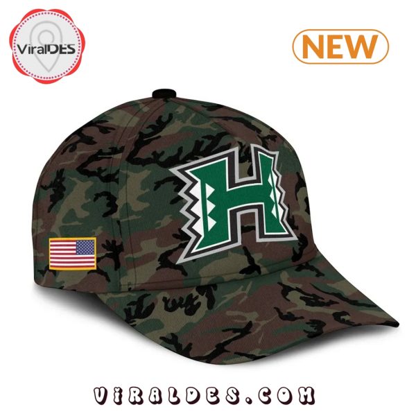 Hawaii Rainbow Warriors 2024 Veterans Camo Hoodie, Jogger, Cap