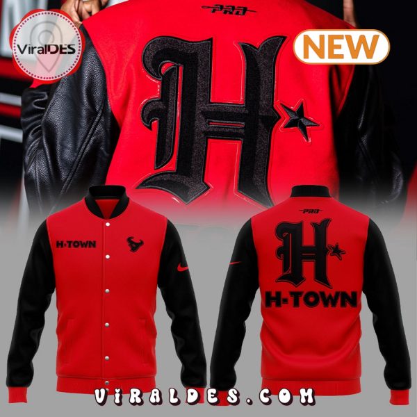 Houston Texans Drop New Battle Red Baseball Jacket