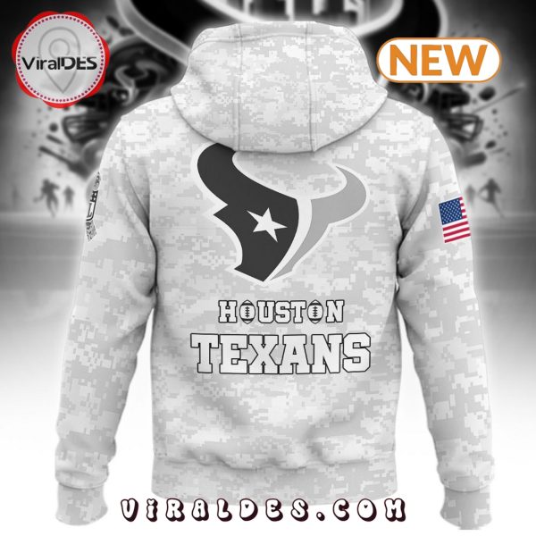 Houston Texans White Salute to Service Hoodie