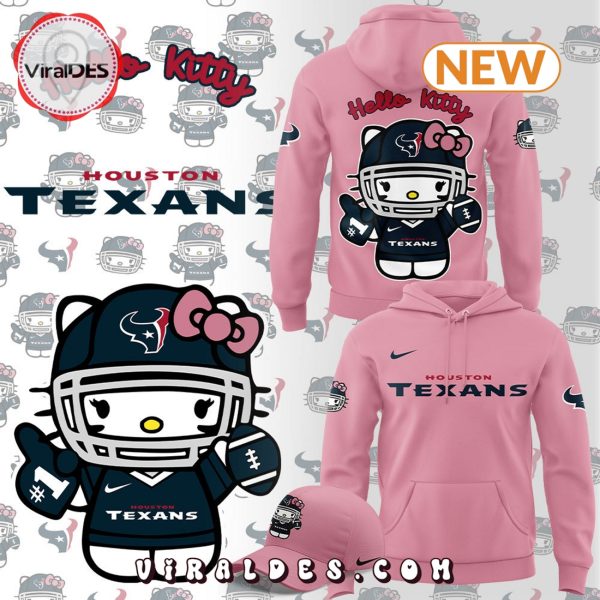 Houston Texans x Hello Kitty Pink Hoodie