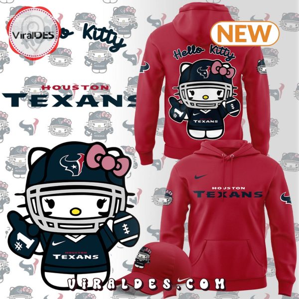 Houston Texans x Hello Kitty Red Hoodie