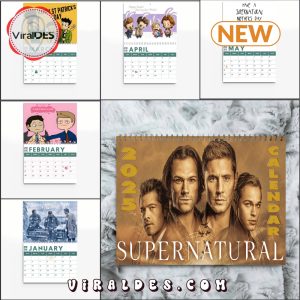 Supernatural Happy New Year 2025 Calendar