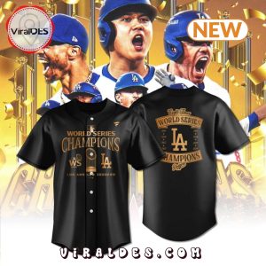 Los Angeles Dodgers Black Champions Baseball Jersey