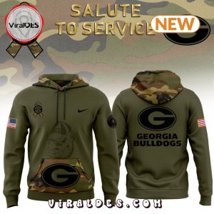 Georgia Bulldogs Camo 2024 Salute to Service Hoodie