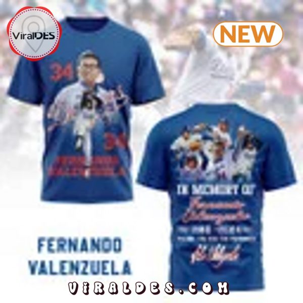 In Memory Of Fernando Valenzuela 1960 – 2024 Blue Shirt