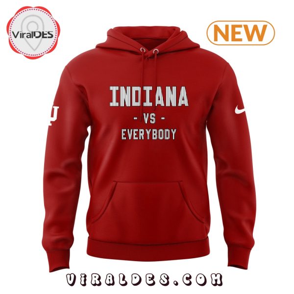 Indiana Men’s Basketball vs Everybody Red Hoodie