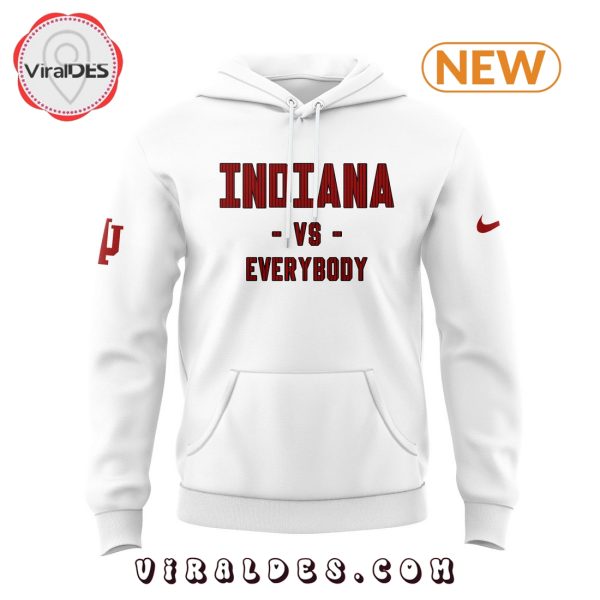 Indiana Men’s Basketball vs Everybody White Hoodie