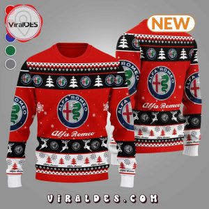 Alfa Romeo 2024 Christmas Red Ugly Sweater