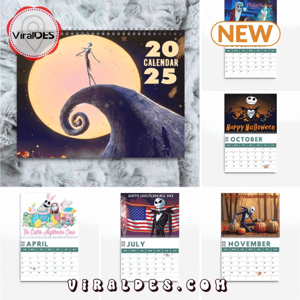 Jack Skellington - The Nightmare Before Christmas 2025 Calendar ...