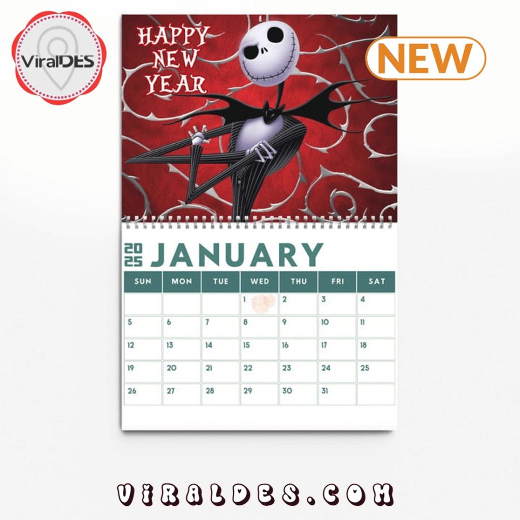 Jack Skellington - The Nightmare Before Christmas 2025 Calendar ...