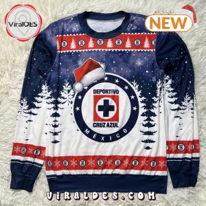 LIGA MX Cruz Azul 2024 Christmas Ugly Sweater