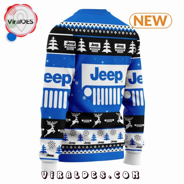 Jeep 2024 Christmas Blue Ugly Sweater