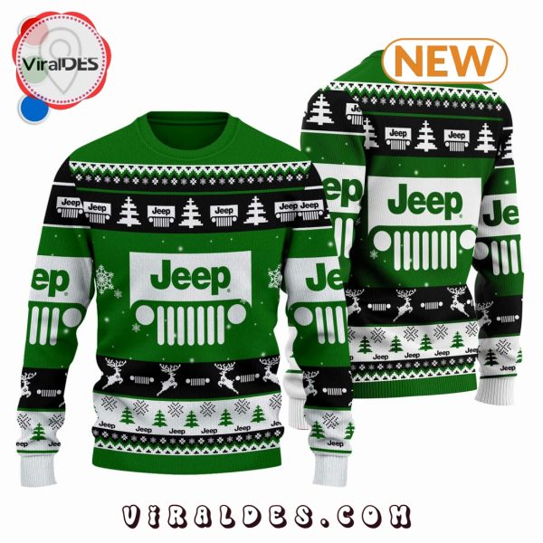 Jeep 2024 Christmas Green Ugly Sweater