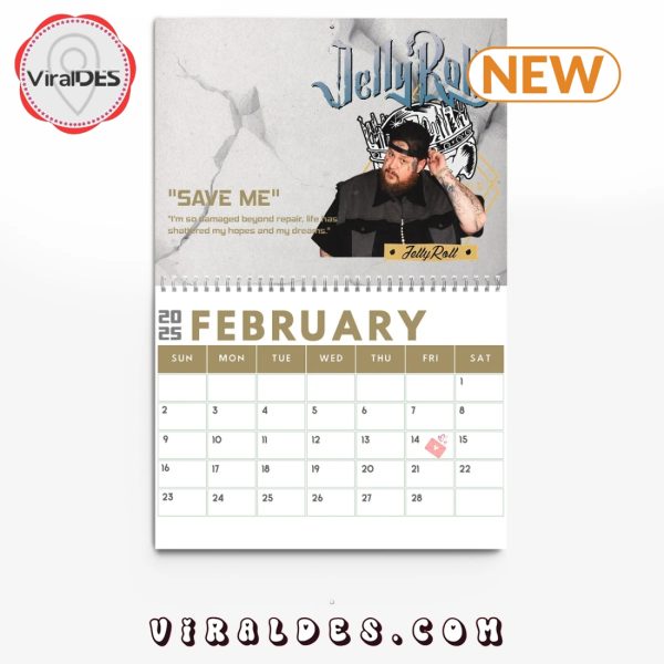 Jelly Roll 2025 New Year Calendar