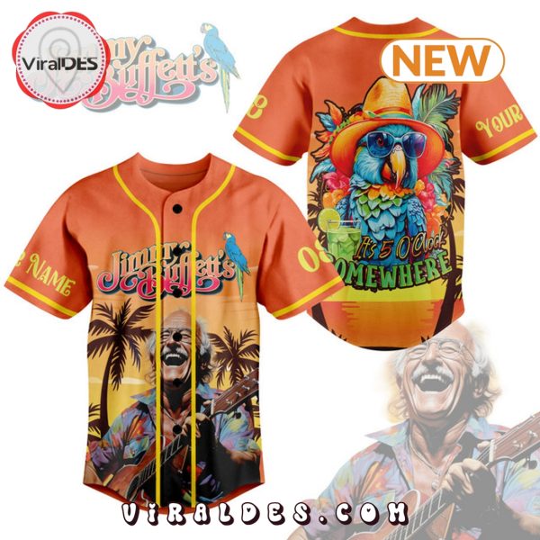 Jimmy Buffett – It’s 5 O’Clock Somewhere Baseball Jersey