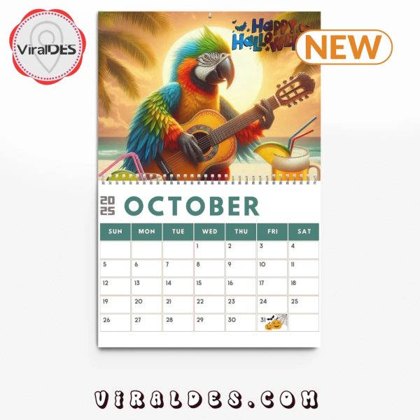 Jimmy Buffett Rock New Year 2025 Calendar