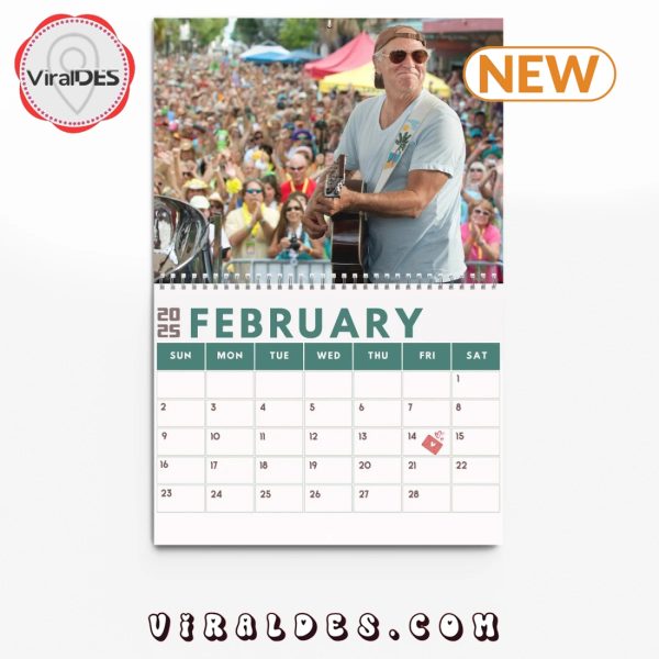 Jimmy Buffett Rock New Year 2025 Calendar