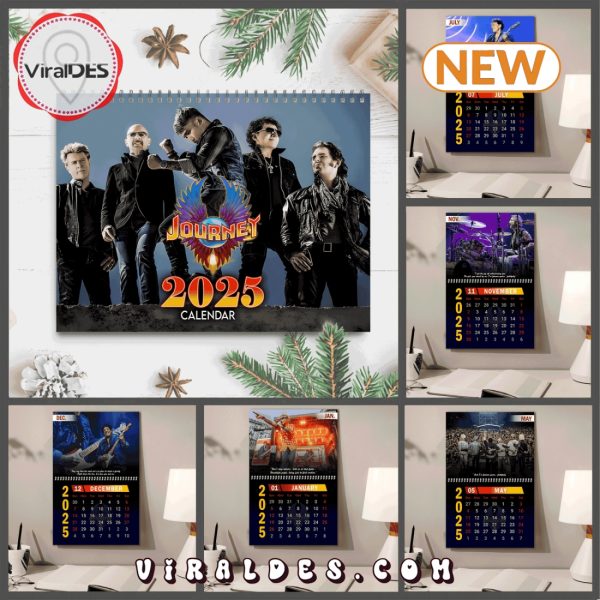 Journey Rock Band 2025 New Year Calendar