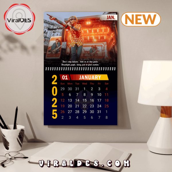 Journey Rock Band 2025 New Year Calendar