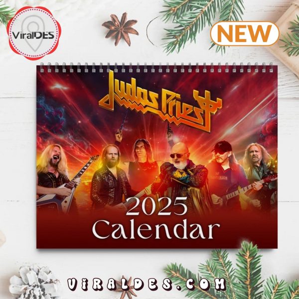 Judas Priest Band 2025 New Year Calendar