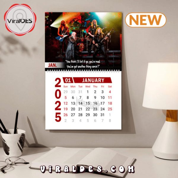 Judas Priest Band 2025 New Year Calendar